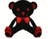 black/red teddy