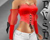 Corset w/Bow in  Red
