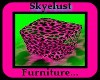 Pink Leopard Cube Seat