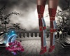 Leather Boots red