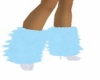 baby blue furry boots
