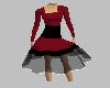 Deep Red Dress w/ Black