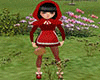 kids Red hooded dress