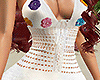 White crochet dress.