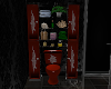 {S} Red/Black Toilet Set