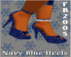 *FB2005*Navy Blue Heels