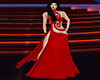 red sexy gown