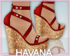 +H+ Corked Wedges RED