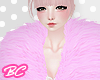 ♥Candy pink fur coat