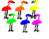 Animated Flamingos