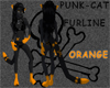 Punk-cat ORANGE fur