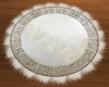 Greek Key Round Rug