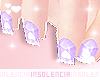 𝒾𝓈 Lila Cute Nails