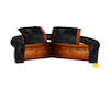 Black and Brown Luv Seat