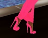 Pink Silk Heels