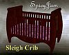 Antq Sleigh Crib Lav