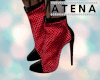 Red Fishnet Boots
