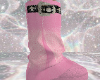 Pink Y2KDenim Boots