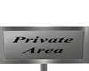 Private area sign