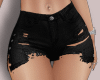 E* Black Ripped Short RL