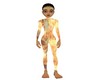Animated fire Body suit