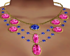 Ruby/Sapphire R Necklace