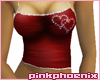 Sparkle Hearts Red Tank