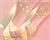 Clear Heels Gold