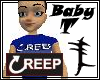 Dark Blue CREEP Baby T