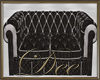 Antique Black Sofa