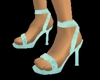 turquoise spike heels