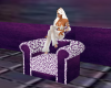 purple-white hot chair