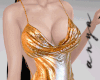AV | Gold Mini Dress