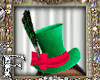 Green Satin Hat