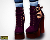 ! Maroon Strap Boots