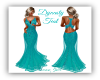 Dynasty Teal Gown