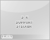 e! 3k support sticker