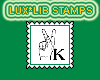 Sign Language K Stamp