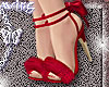 fur heels . NY red
