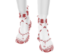 white and red