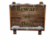 Beware of Dog sign popup