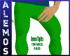 Bright green tights