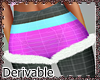 ! Derivable Shorts W/Fur