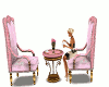 Pink animated chairs