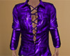 Purple Leather Shirt (M)