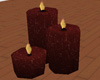 Dark Red Pillar Candles