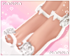 𝓶. white rose heels!