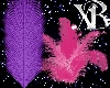 XB- PINK PURPLE FEATHER
