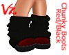 Chunky Boots Red/ Black