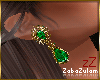 zZ Earrings Emerald
